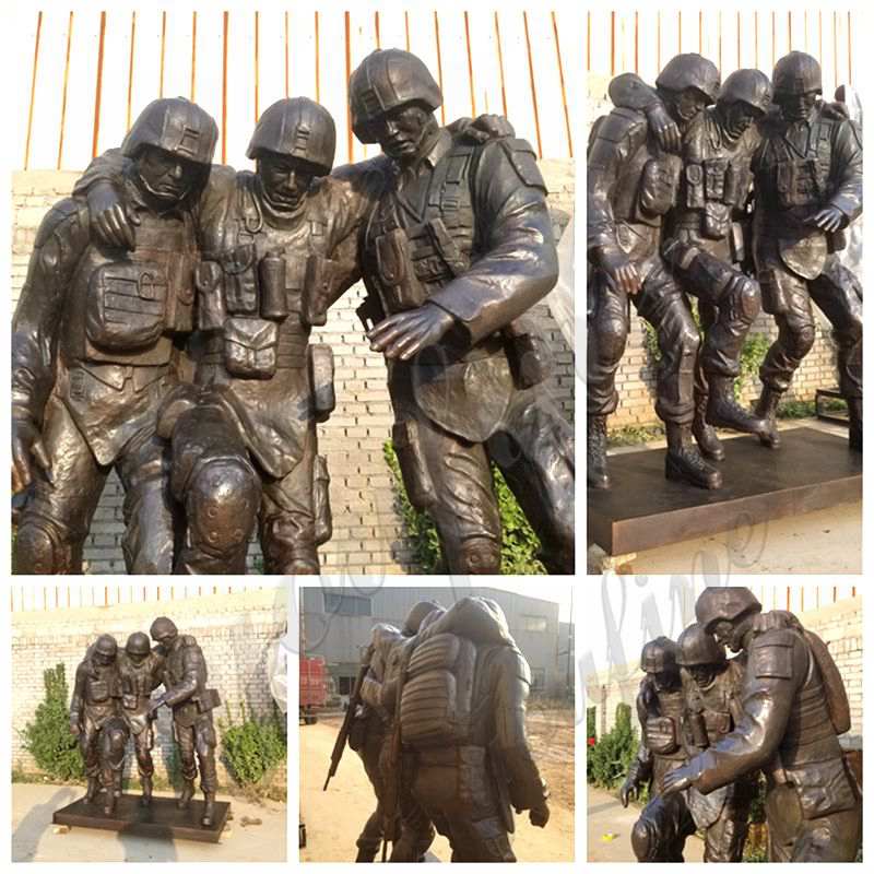 Custom Made Memorial Bronze Vietnam Soldier Statue Supplier BOKK-38 - Bronze Military Statues - 3