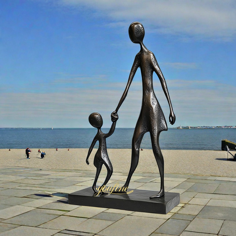 Abstract Cute Child Bronze Sculpture