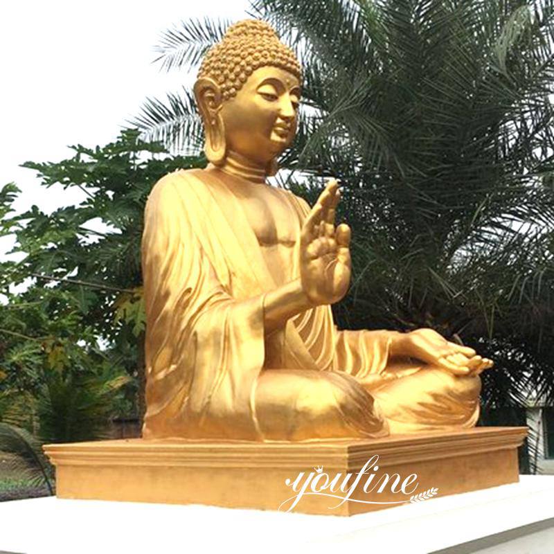 Bronze Shakyamuni Buddha Statue Detail