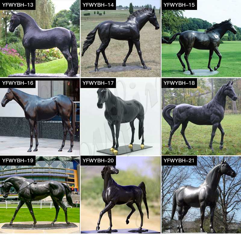 Various Styles Life Size Bronze Horse Statues for Sale BOKK-798 - Bronze Animal Sculpture - 4