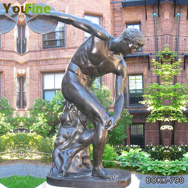 Discobolus BronzeStatue for Sale