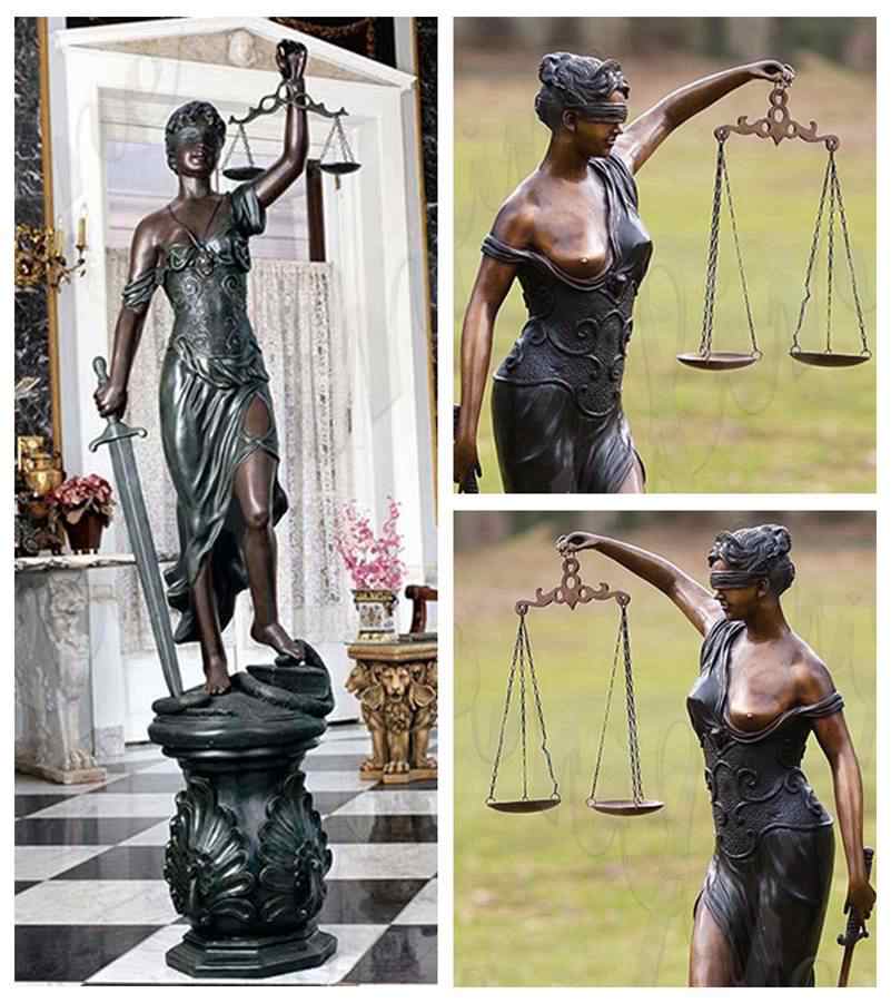 Greek Bronze Goddess of Justice Themis Sculpture for Sale BOKK-816 - Bronze Classical Sculpture - 1