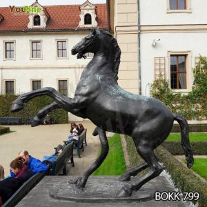 Cast Life Size Bronze Jumping Horse Sculpture Suppliers BOKK-799