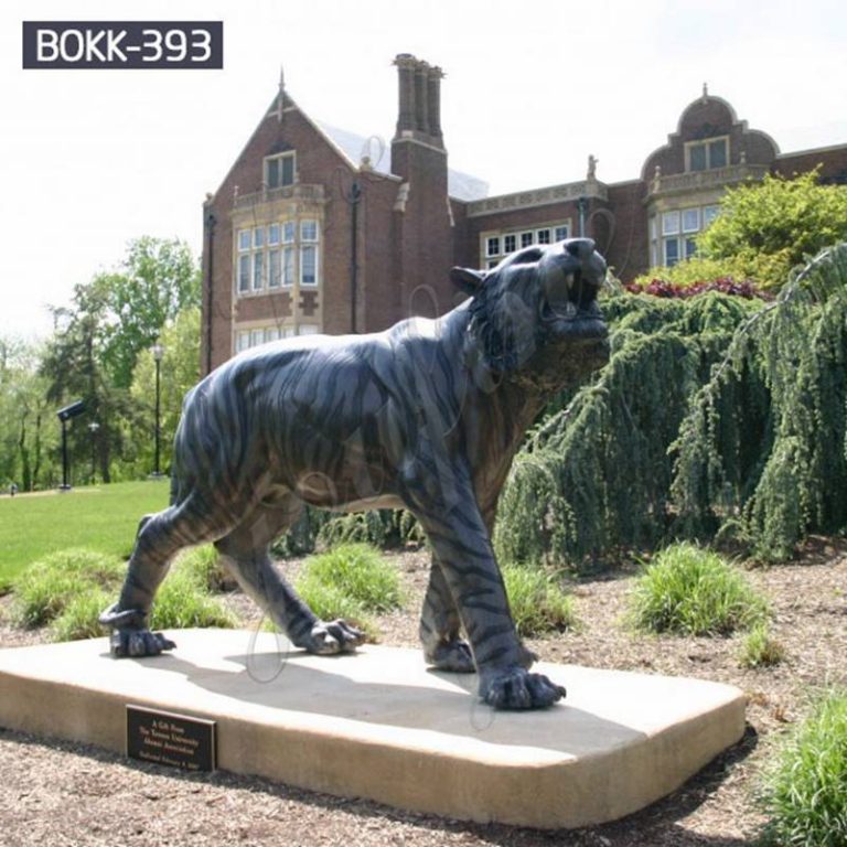 Outdoor Full Size Bronze Tiger Statue for Sale