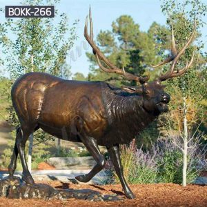 Antique Bronze Metal Elk Outdoor Deer Statue on Sale BOKK-266