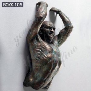 Contemporary Matteo Pugliese Bronze Metal Wall Sculpture for Sale BOKK-106