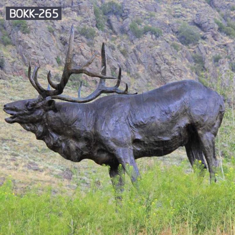 Bronze Elk Outdoor Statue YouFine Sculpture