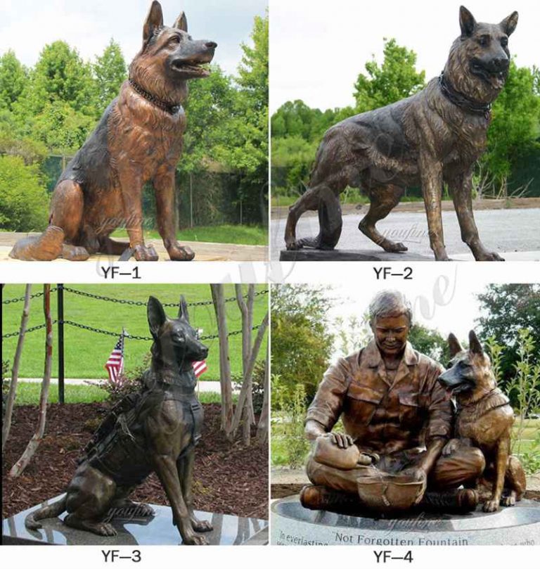 German Shepherd Memorial Statue YouFine Sculpture