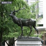 Standing Black Bronze Elk Statue for Sale BOKK-276