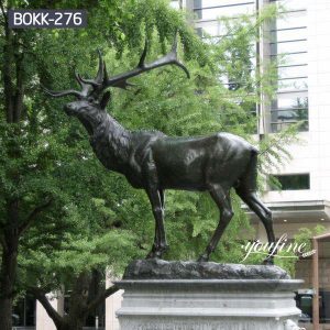 Outdoor Casting Life Size Bronze Elk Statue for Sale BOKK-276