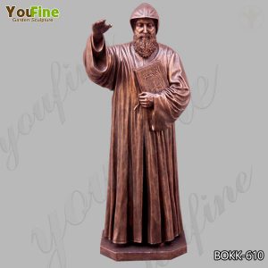 Outdoor Life Size Bronze Saint Charbel Statue for Sale BOKK-610