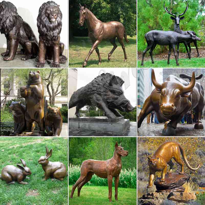 Custom Life Size Bronze Elk Outdoor Statue Suppliers BOKK-265 - Bronze Deer Sculpture - 4