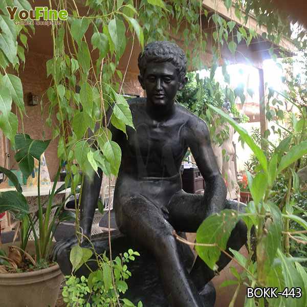 Bronze Resting Mercury statue