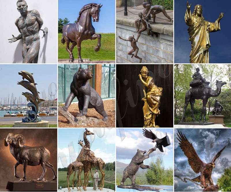 Bronze nude man statue for sale