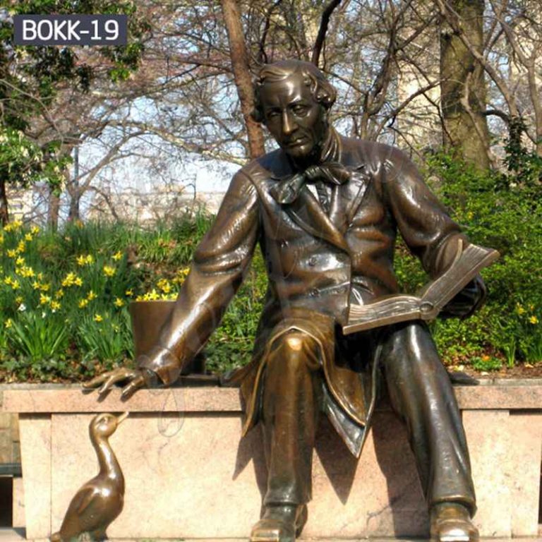 Casting Bronze Statue of Hans Christian Andersen Replica for Sale