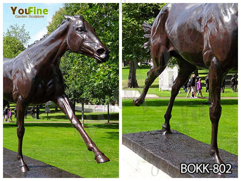 Cheap Price Outdoor Antique Bronze Horse Sculpture Suppliers BOKK-802 - Bronze Animal Sculpture - 1