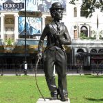 Famous Life Size Bronze Charlie Chaplin Statue for Sale