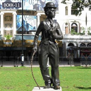 Famous Life Size Bronze Charlie Chaplin Statue for Sale BOKK-11