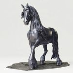 Friesian Horse Statue