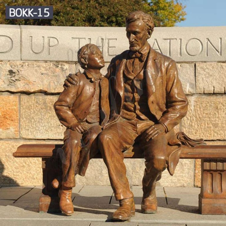 Life Size Outdoor Bronze Garden Sculptures from Factory Supply