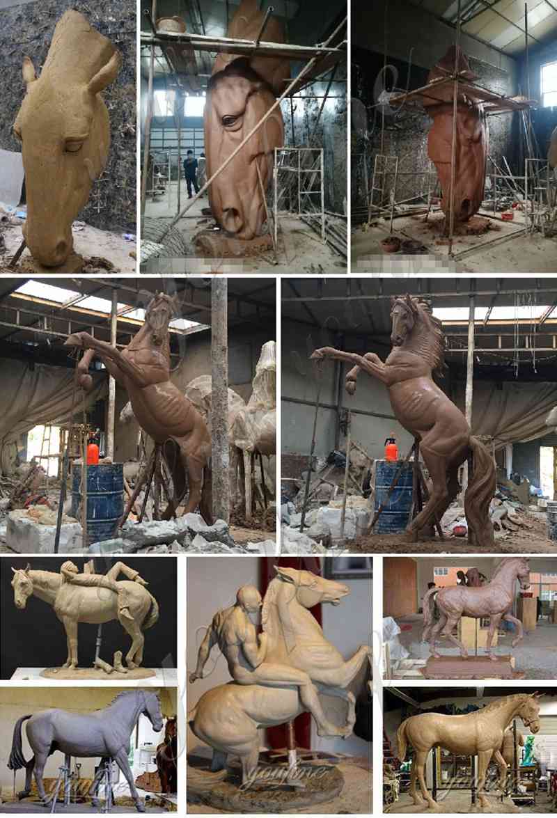 Cheap Price Outdoor Antique Bronze Horse Sculpture Suppliers BOKK-802 - Bronze Animal Sculpture - 2