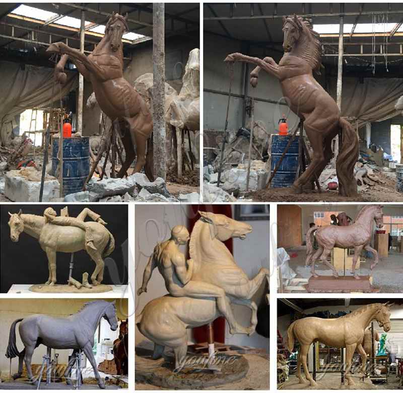 Outdoor Life Size Casting Bronze Horse Sculpture Suppliers BOKK-559 - Bronze Animal Sculpture - 3