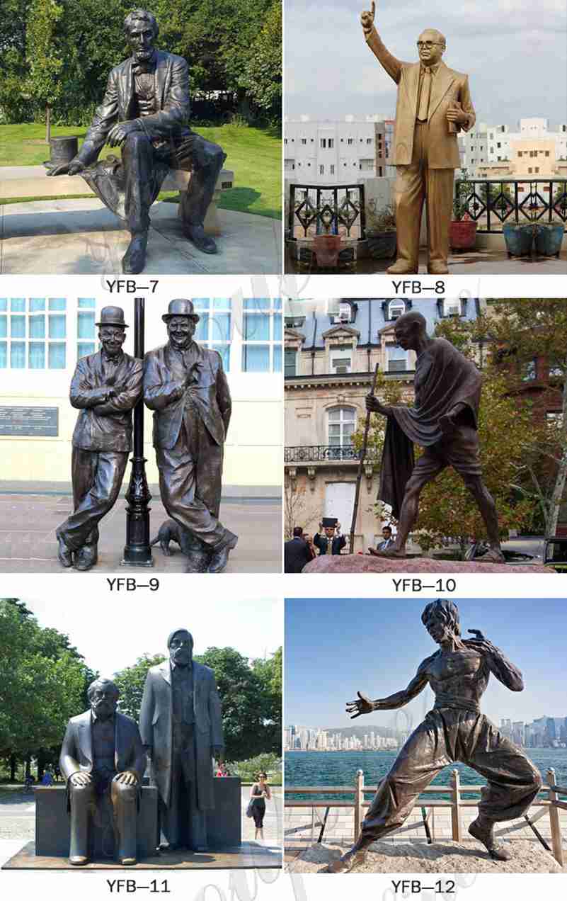 Famous Antique Bronze Laurel and Hardy Statue Replica Suppliers BOKK-24 - Bronze Classical Sculpture - 4