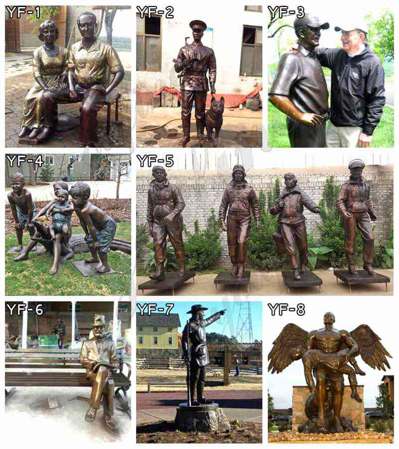 Famous Antique Bronze Laurel and Hardy Statue Replica Suppliers BOKK-24 - Bronze Classical Sculpture - 3