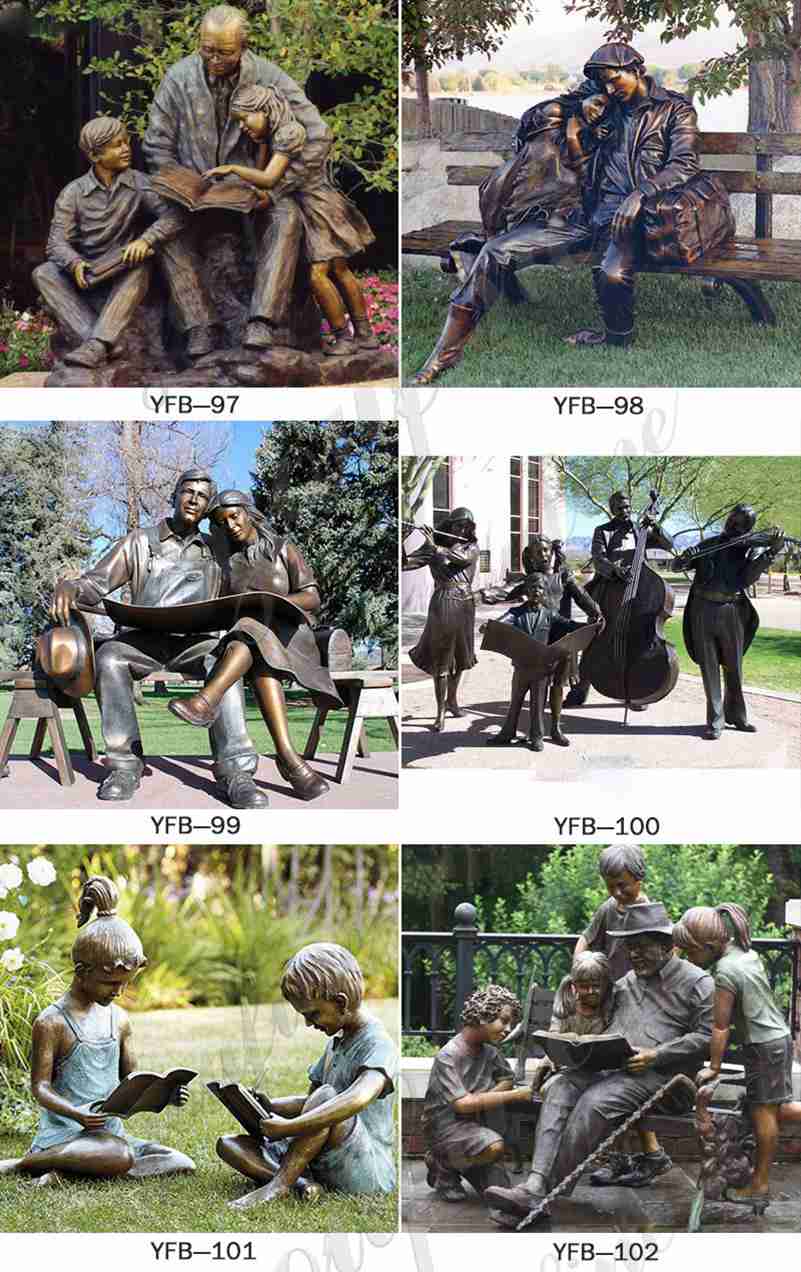 Life Size Outdoor Bronze Garden Sculptures from Factory Supply BOKK-15 - Bronze Classical Sculpture - 4