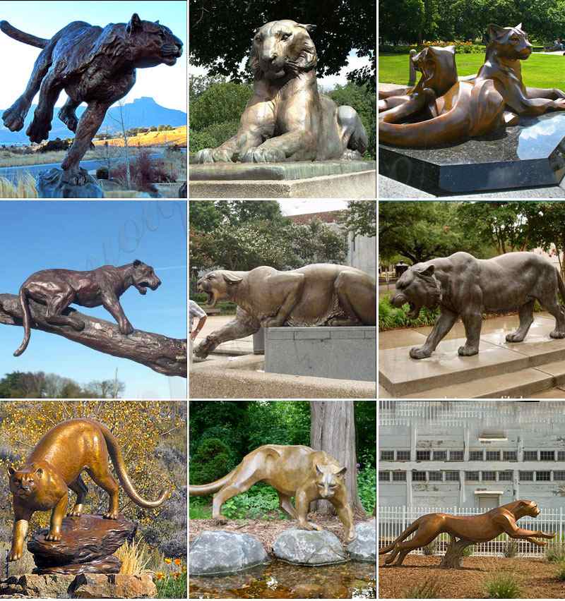 Large Outdoor Bronze Tiger Statue for Garden Decor Suppliers BOKK-783 - Bronze Animal Sculpture - 3