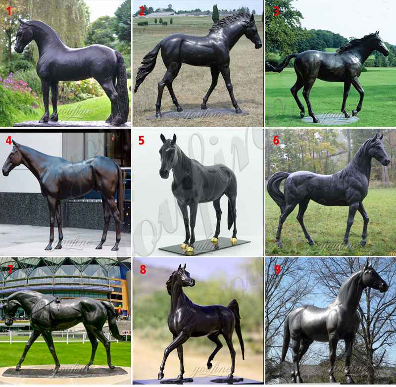 Outdoor Life Size Casting Bronze Horse Sculpture Suppliers BOKK-559 - Bronze Animal Sculpture - 4