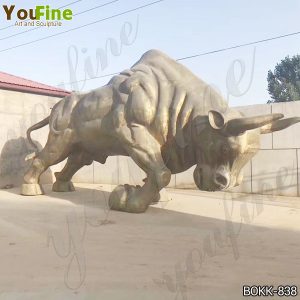 Antique Large Strong Bronze Bull Sculpture from Factory Supply BOKK-838