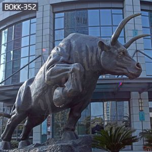 Factory Supply Large Wildlife Bronze Bull Statue for Sale BOKK-352