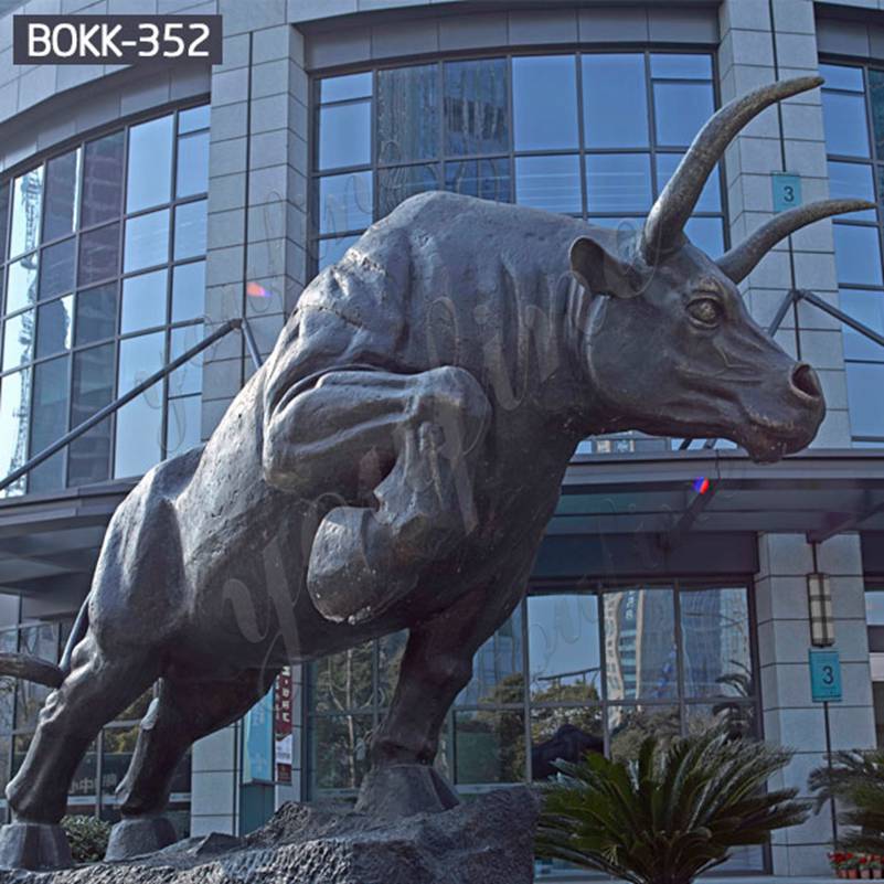 Factory Supply Large Wildlife Bronze Bull Statue for Sale