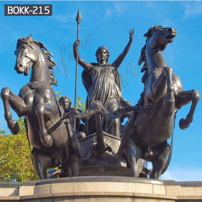 Famous Bronze Queen Boadicea and Her Daughters Statue for Sale