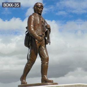 High Quality Outdoor Memorial Bronze Soldier Statue Suppliers BOKK-35