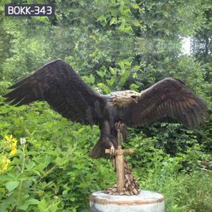 Outdoor Life Size Bronze Eagle Statue Wholesale BOKK-343