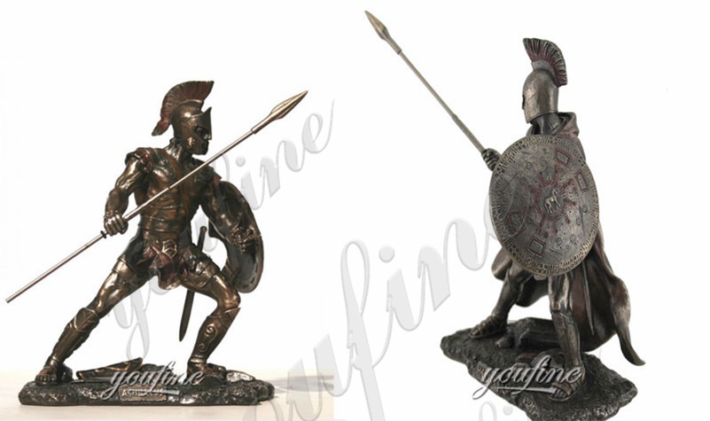 Life Size Customized Trojan Warrior Bronze Statue for Sale BOKK-480 - Bronze Military Statues - 1