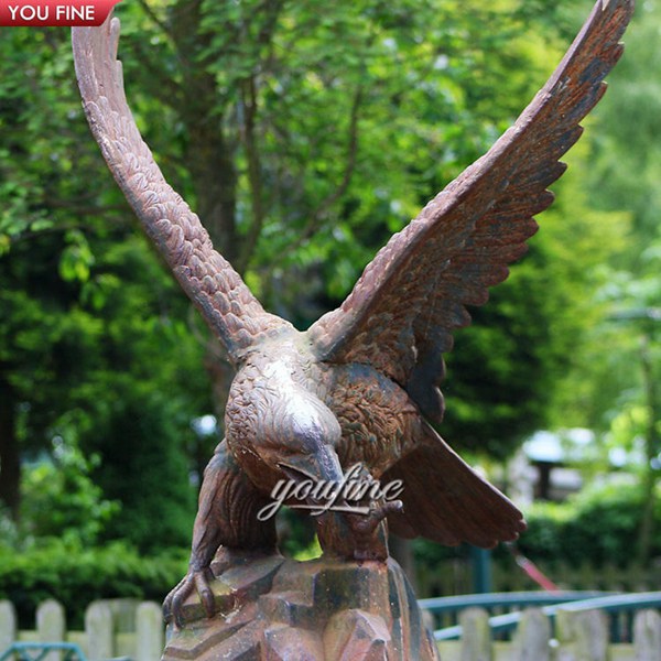 Cheap Price Antique Outdoor Large Bronze Eagle Statue Wholesale BOKK-338 - Bronze Eagle Sculpture - 6