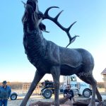 bronze Bull Elk Statue