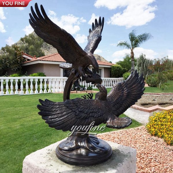 Cheap Price Antique Outdoor Large Bronze Eagle Statue Wholesale BOKK-338 - Bronze Eagle Sculpture - 2