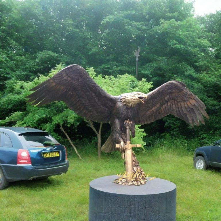 large eagle statue