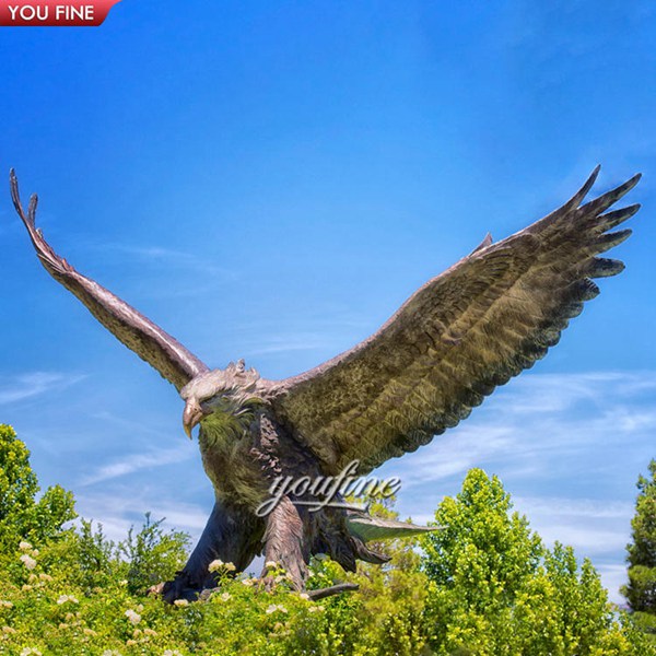 Cheap Price Antique Outdoor Large Bronze Eagle Statue Wholesale BOKK-338 - Bronze Eagle Sculpture - 5