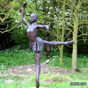 Beautiful Custom Made Bronze Ballet Girl Statue Designed for Sale BOKK-564