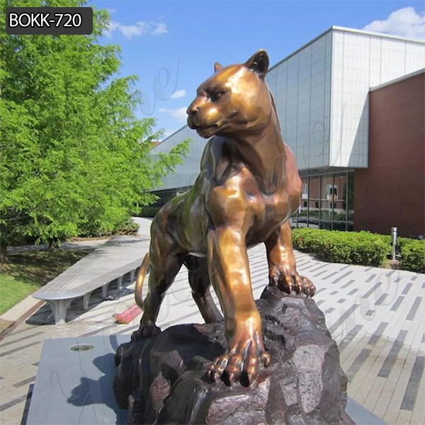 Bronze Leopard Statue for College Decor Suppliers