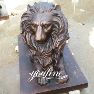 Hot Sale Large Bronze Lion Statue for Garden Decoration BOKK-491