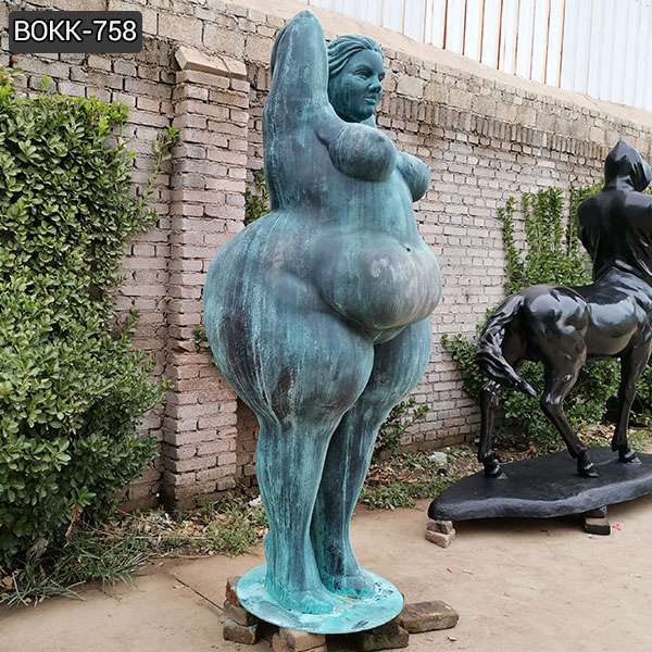 Custom Made Bronze Fat Woman Statue