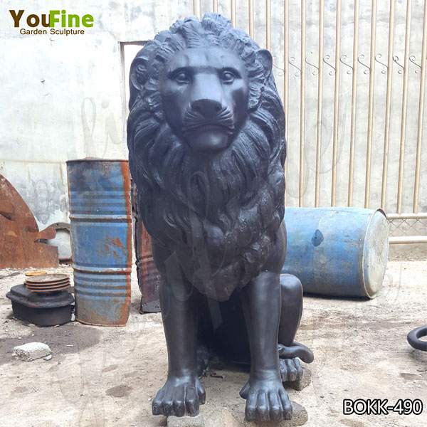 Outdoor Antique Bronze Lion Statue Home Decor for Sale