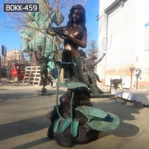 Outdoor Life Size Bronze Mermaid Statue Fountain for Sale BOKK-459