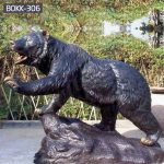 Outdoor Life Size Bronze Walking Bear Statue for Sale